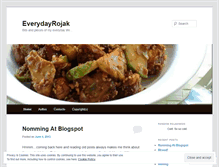 Tablet Screenshot of everydayrojak.wordpress.com