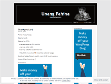 Tablet Screenshot of ikaunangpahina.wordpress.com