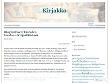 Tablet Screenshot of kirjakko.wordpress.com