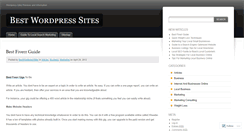 Desktop Screenshot of bestwordpresssites.wordpress.com