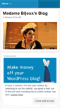 Mobile Screenshot of madamebijoux.wordpress.com