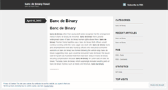 Desktop Screenshot of news.bancdebinaryfraud.wordpress.com