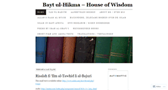 Desktop Screenshot of baytulhikma.wordpress.com