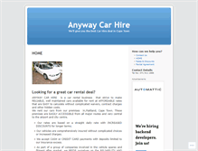 Tablet Screenshot of anywaycarhire.wordpress.com