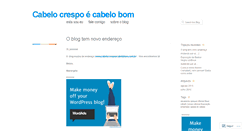 Desktop Screenshot of cabelocrespoecabelobom.wordpress.com