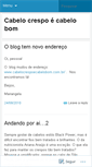 Mobile Screenshot of cabelocrespoecabelobom.wordpress.com