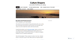 Desktop Screenshot of cultureshapers.wordpress.com