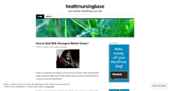 Desktop Screenshot of healthnursingbase.wordpress.com