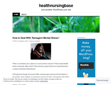 Tablet Screenshot of healthnursingbase.wordpress.com