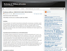 Tablet Screenshot of boskampwillemsadvocaten.wordpress.com