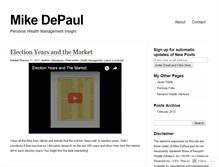 Tablet Screenshot of mikedepaul.wordpress.com