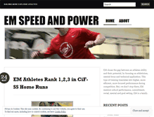 Tablet Screenshot of emspeedtraining.wordpress.com