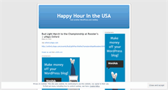 Desktop Screenshot of happyhourusa.wordpress.com
