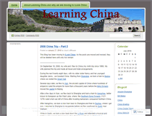 Tablet Screenshot of learningchina.wordpress.com
