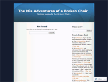 Tablet Screenshot of abrokenchair.wordpress.com