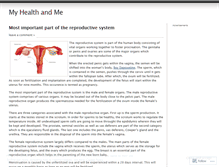 Tablet Screenshot of myhealthandme.wordpress.com