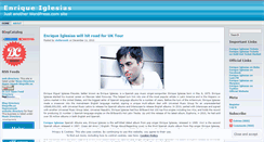 Desktop Screenshot of enriqueiglesiasfans.wordpress.com