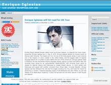 Tablet Screenshot of enriqueiglesiasfans.wordpress.com