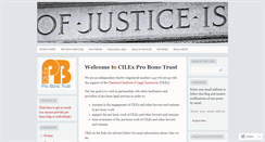 Desktop Screenshot of cilexprobono.wordpress.com