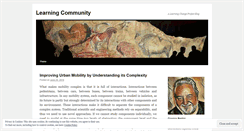 Desktop Screenshot of learningtocommunity.wordpress.com