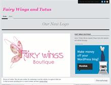 Tablet Screenshot of fairywingsandtutus.wordpress.com