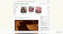 Desktop Screenshot of mylifeasafashionaddict.wordpress.com