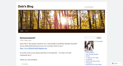 Desktop Screenshot of debibellville.wordpress.com