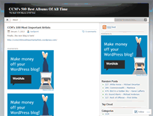 Tablet Screenshot of ccms500bestalbums.wordpress.com