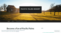 Desktop Screenshot of pacificpalmsresort.wordpress.com