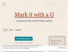 Tablet Screenshot of markitwithag.wordpress.com