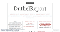 Desktop Screenshot of duthelreport.wordpress.com