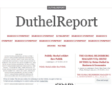 Tablet Screenshot of duthelreport.wordpress.com