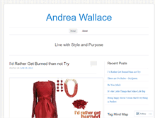Tablet Screenshot of andreawallace.wordpress.com