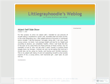 Tablet Screenshot of littlegrayhoodie.wordpress.com