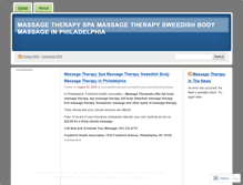 Tablet Screenshot of massagetherapyspamassagetherapysweedishbodymassage.wordpress.com