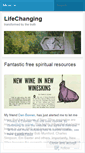 Mobile Screenshot of lifechanging.wordpress.com
