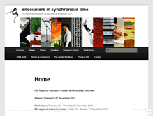 Tablet Screenshot of encountersinsynchronoustime.wordpress.com