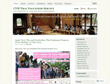 Tablet Screenshot of cymthaivolunteer.wordpress.com