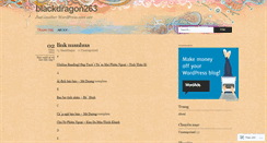 Desktop Screenshot of blackdragon263.wordpress.com