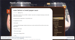 Desktop Screenshot of hawksnestcreations.wordpress.com