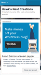 Mobile Screenshot of hawksnestcreations.wordpress.com