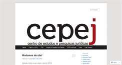 Desktop Screenshot of cepej.wordpress.com