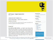 Tablet Screenshot of letprojectpl.wordpress.com