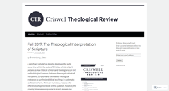 Desktop Screenshot of criswell.wordpress.com