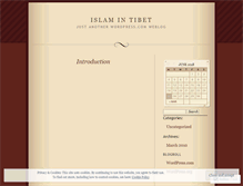 Tablet Screenshot of islamandtibet.wordpress.com