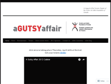 Tablet Screenshot of agutsyaffair.wordpress.com