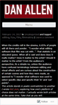 Mobile Screenshot of danallenfilms.wordpress.com