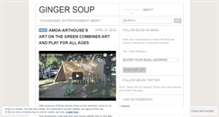 Desktop Screenshot of gingersoup.wordpress.com