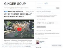 Tablet Screenshot of gingersoup.wordpress.com