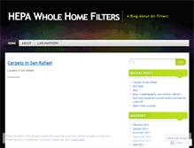 Tablet Screenshot of hepawholehomefilters.wordpress.com